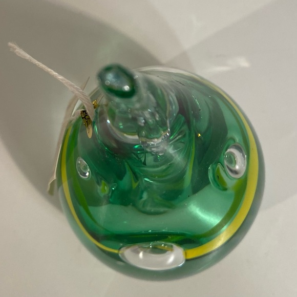 Signed Adam Jablonski Mouth Blown Crystal Teardrop Paperweight Made in Poland - Picture 7 of 8